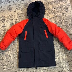 Lands' End Kids Navy and Red Squall Parka